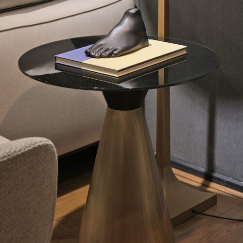 MESA LATERAL OSLO VIDRIO