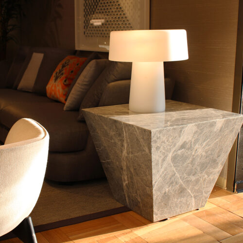 Mesa lateral Trapecio Hermes Grey