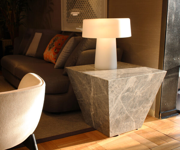 Mesa lateral Trapecio Hermes Grey