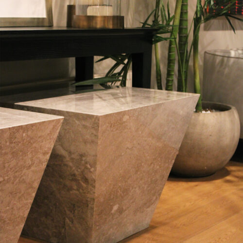 Mesa lateral Trapecio Dora Gray