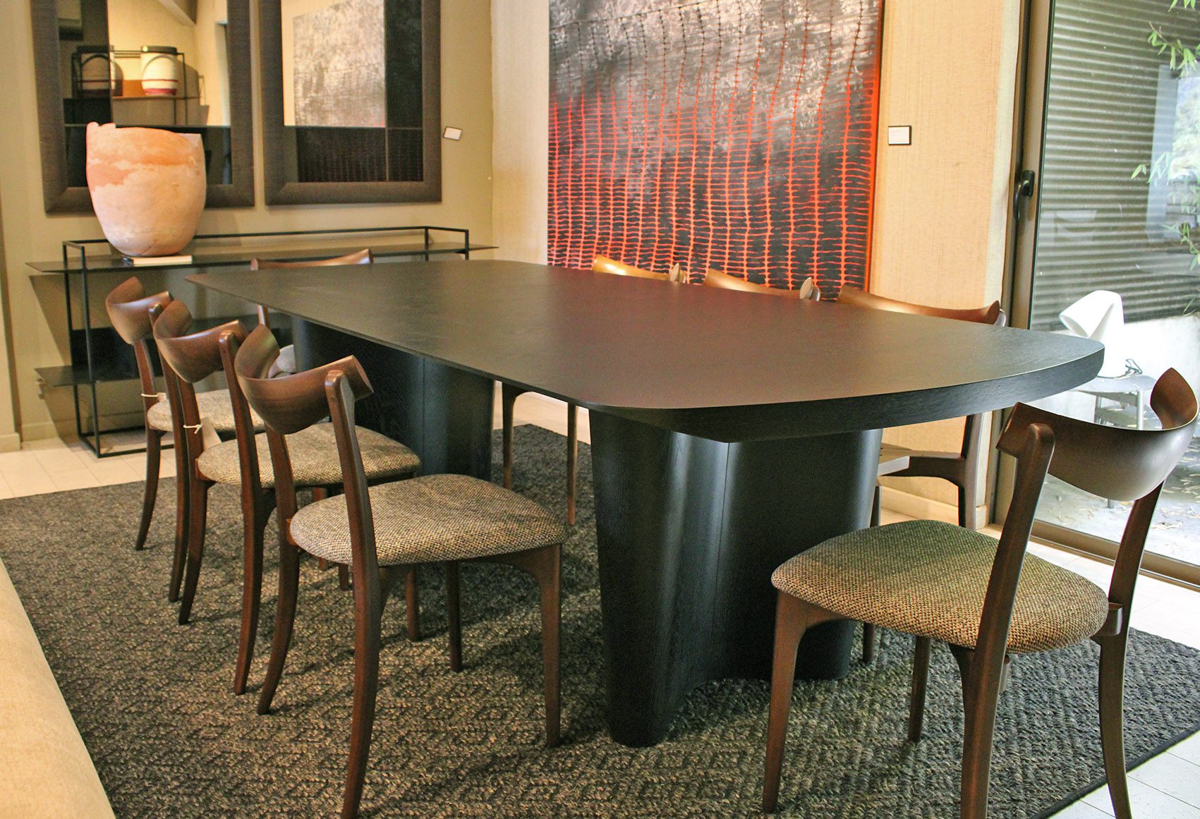 Comedor Liquen ebano 270x120x76 Junio 29