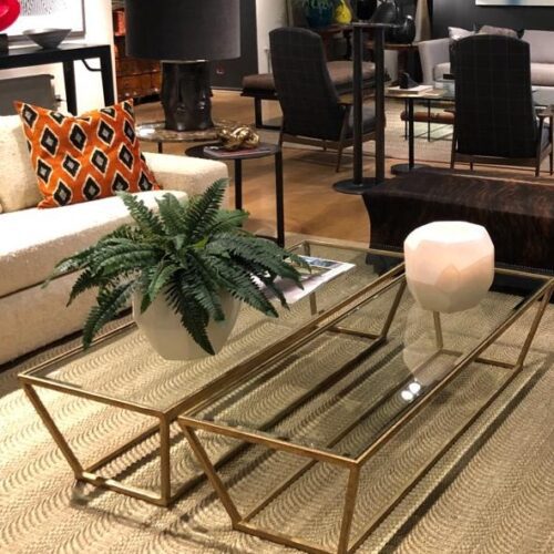 Mesa centro Marsella 170x60 dor/negro