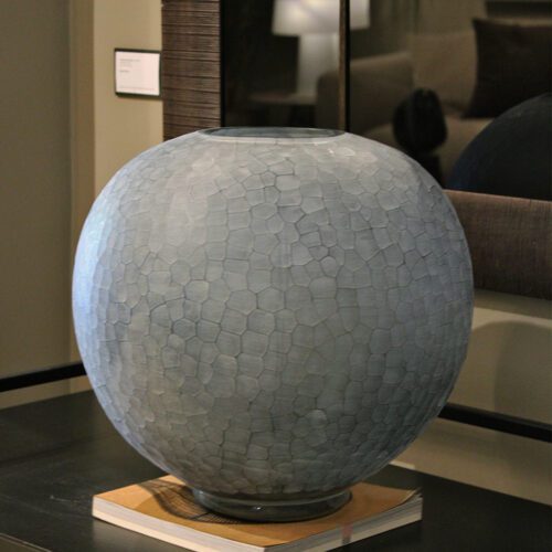 Jarron Mouthblown cutted gray