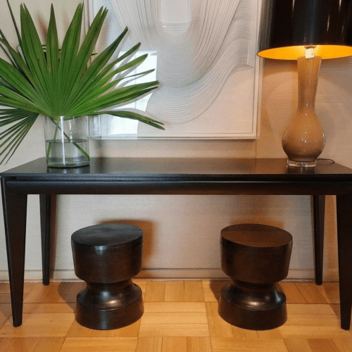 Consola Menaggio ebano tope madera 160 Junio 26