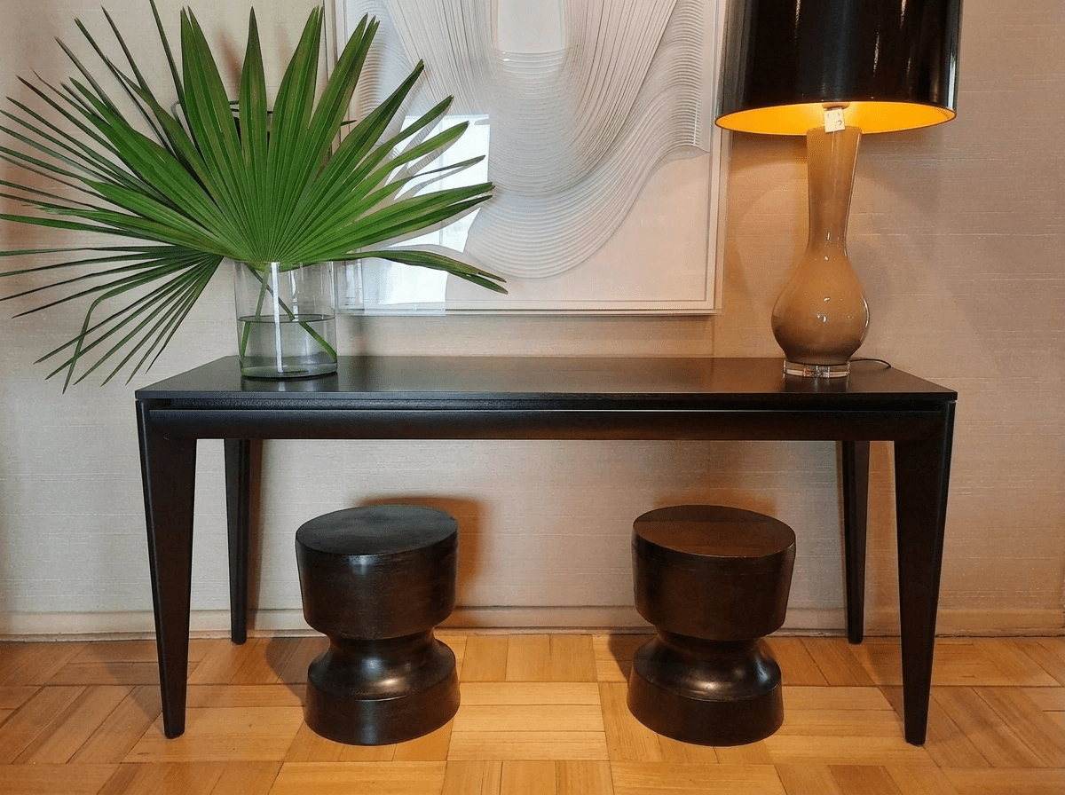 Consola Menaggio ebano tope madera 160 Junio 26