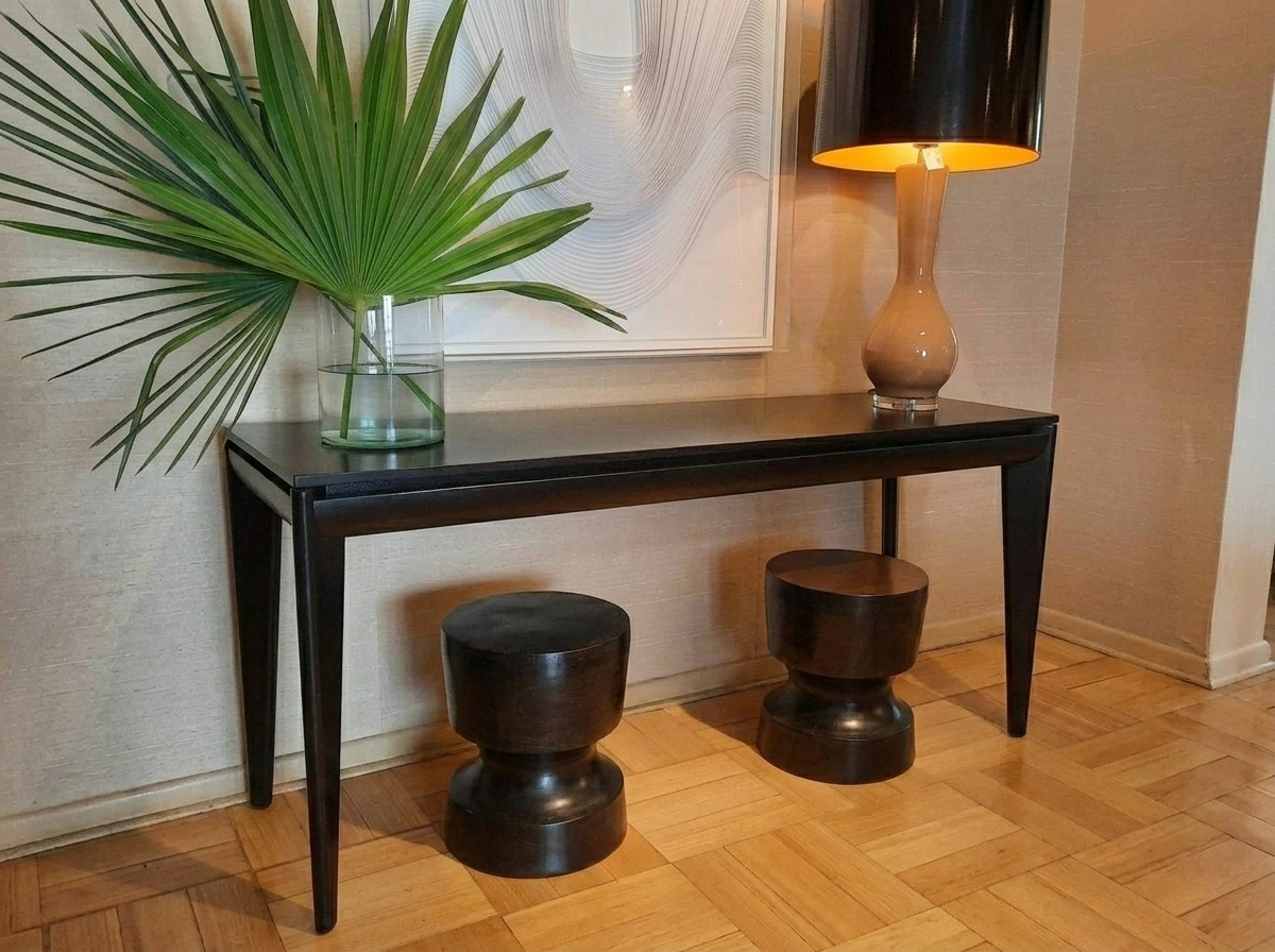 Consola Menaggio ebano tope madera 160 Junio 26