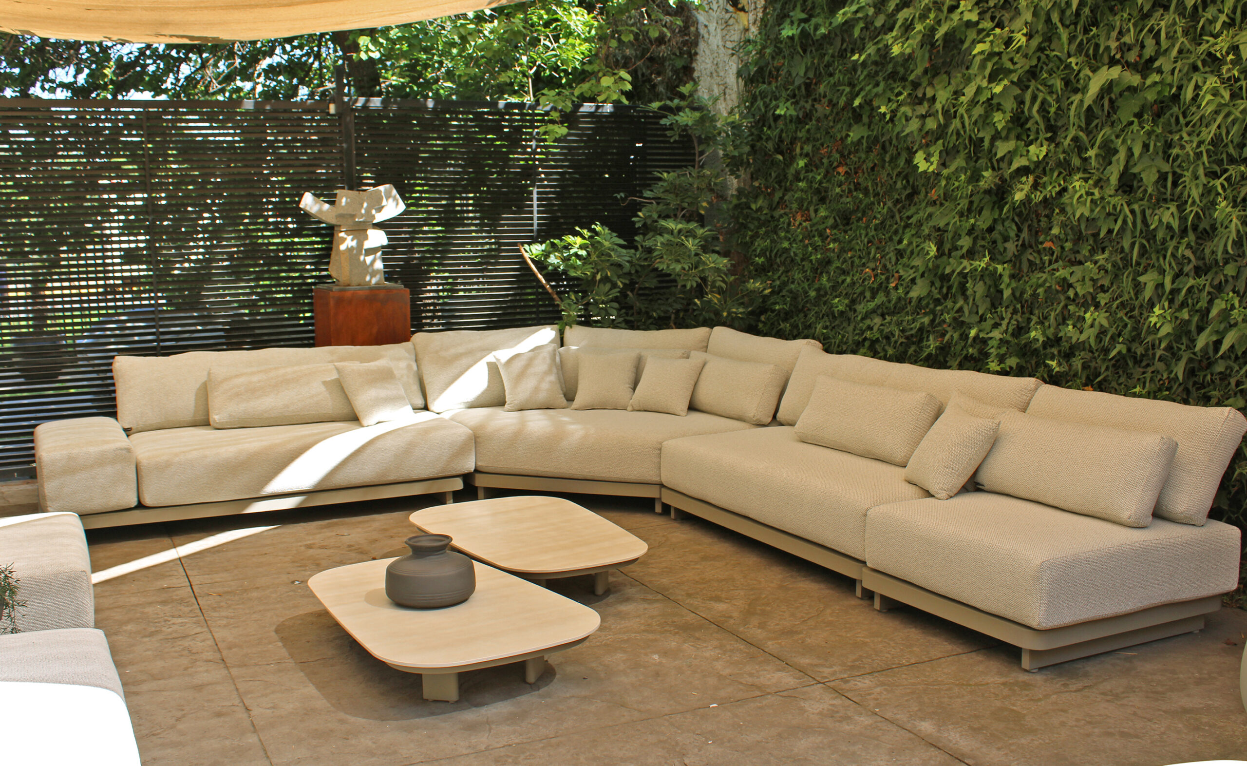 TERRAZA MIKONOS Set 4 módulos + par mesas centro - Imagen 2